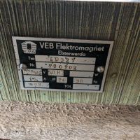 Placa de sujeción magnética VEB ELEKTROTECH.GERAETE ED 327
